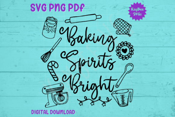 Baking Spirits Bright: Graphics for T-Shirt Designs & Branding