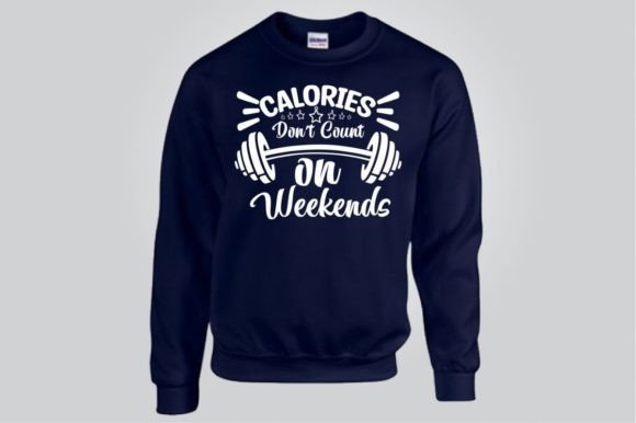 CALORIES DON’T COUNT on WEEKENDS, SVG Graphics