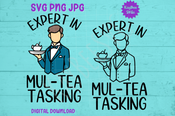 Expert at Mul-Tea Tasking – Butler SVG Graphics