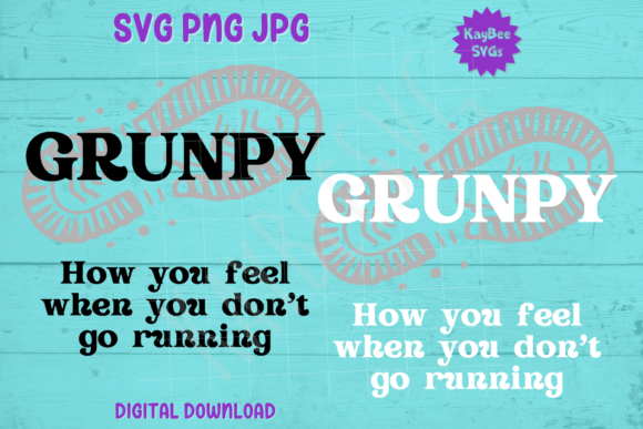 Grunpy - Running Shoeprint Graphics for T-Shirt Designs