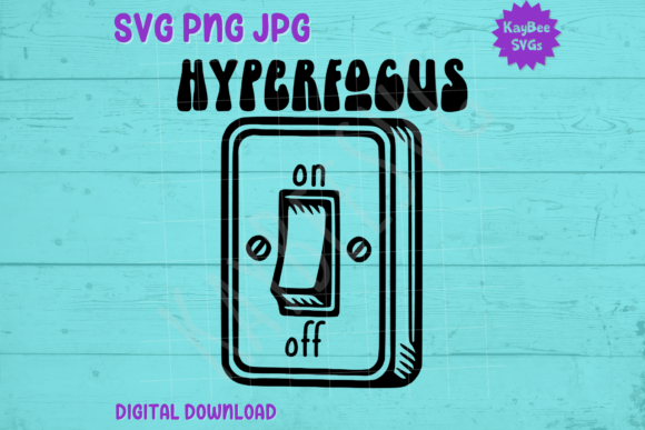 Hyperfocus on off Switch SVG PNG JPG