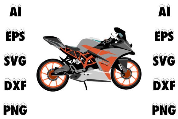 Motorcycles Vector Art for Graphics and T-Shirt Designs