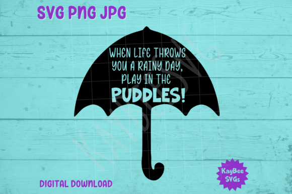 Rainy Day Umbrella Play in the Puddles
