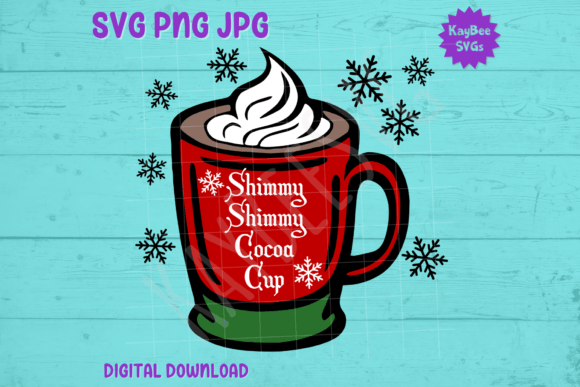 Shimmy Shimmy Cocoa Cup: Hot Chocolate Graphics & T-Shirt Designs