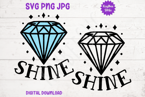 Shine Diamond Graphics for T-Shirt Designs