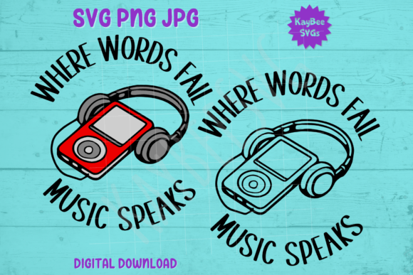 Where Words Fail, Music Speaks SVG Graphics